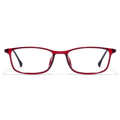 GRAVIATE by Coolwinks E33B7444 Glossy Wine Full Frame Rectangle Eyeglasses for Men and Women