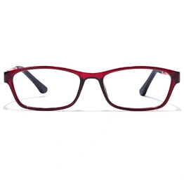 GRAVIATE by Coolwinks E33B7642 Glossy Wine Full Frame Rectangle Eyeglasses for Men and Women