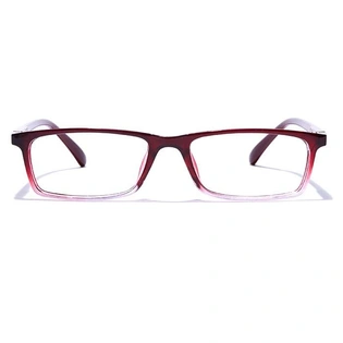 GRAVIATE by Coolwinks E33B7672 Glossy Wine Full Frame Rectangle Eyeglasses for Men and Women