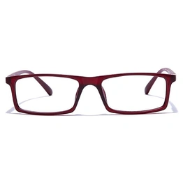 GRAVIATE by Coolwinks E33B7682 Matte Wine Full Frame Rectangle Eyeglasses for Men and Women