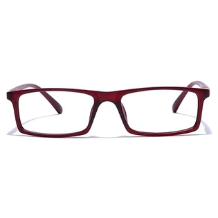 GRAVIATE by Coolwinks E33B7682 Matte Wine Full Frame Rectangle Eyeglasses for Men and Women