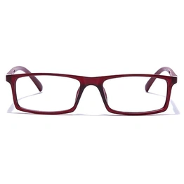 GRAVIATE by Coolwinks E33B7685 Matte Wine Full Frame Rectangle Eyeglasses for Men and Women