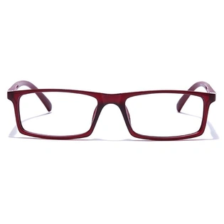 GRAVIATE by Coolwinks E33B7685 Matte Wine Full Frame Rectangle Eyeglasses for Men and Women