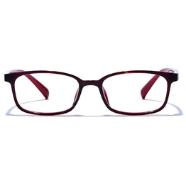 GRAVIATE by Coolwinks E33C6595 Glossy Wine Full Frame Rectangle Eyeglasses for Men and Women