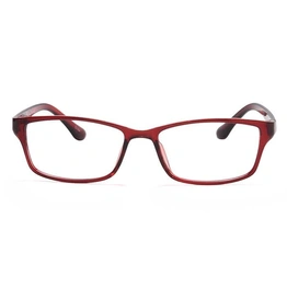 GRAVIATE by Coolwinks E33C6920 Glossy Wine Full Frame Rectangle Eyeglasses for Men and Women