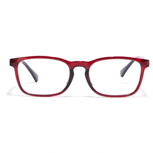 GRAVIATE by Coolwinks E33C7129 Glossy Wine Full Frame Rectangle Eyeglasses for Men and Women