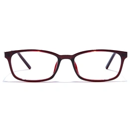 GRAVIATE by Coolwinks E33C7481 Glossy Wine Full Frame Rectangle Computer Eyeglasses for Men and Women