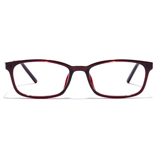 GRAVIATE by Coolwinks E33C7481 Glossy Wine Full Frame Rectangle Computer Eyeglasses for Men and Women