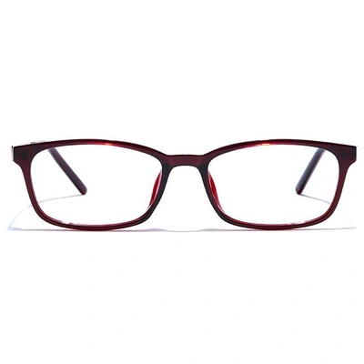 GRAVIATE by Coolwinks E33C7481 Glossy Wine Full Frame Rectangle Computer Eyeglasses for Men and Women