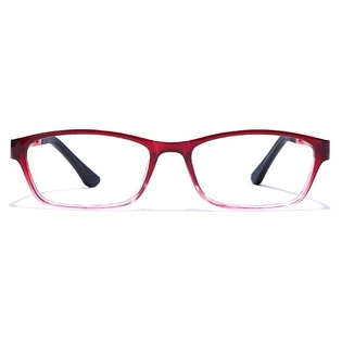 GRAVIATE by Coolwinks E33C7640 Glossy Wine Full Frame Rectangle Eyeglasses for Men and Women