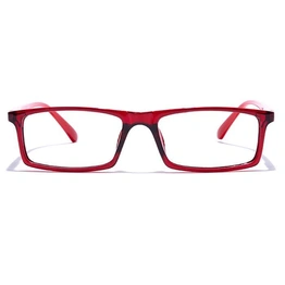 GRAVIATE by Coolwinks E33C7682 Glossy Wine Full Frame Rectangle Eyeglasses for Men and Women