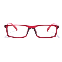 GRAVIATE by Coolwinks E33C7686 Glossy Wine Full Frame Rectangle Eyeglasses for Men and Women