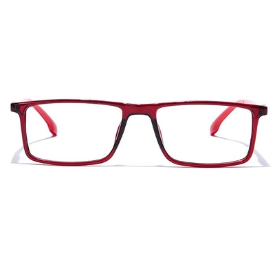 GRAVIATE by Coolwinks E33C7701 Glossy Wine Full Frame Rectangle Eyeglasses for Men and Women