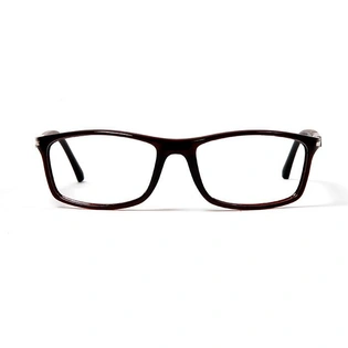 GRAVIATE by Coolwinks E35C5732 Glossy Wine Full Frame Rectangle Eyeglasses for Men and Women