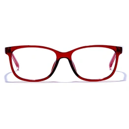 GRAVIATE by Coolwinks E33A6455 Glossy Wine Full Frame Retro Square Eyeglasses for Men and Women