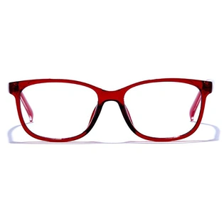 GRAVIATE by Coolwinks E33A6455 Glossy Wine Full Frame Retro Square Eyeglasses for Men and Women