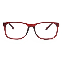 GRAVIATE by Coolwinks E33A6929 Glossy Wine Full Frame Retro Square Eyeglasses for Men and Women