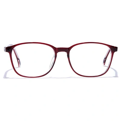 GRAVIATE by Coolwinks E33A7492 Glossy Wine Full Frame Retro Square Eyeglasses for Men and Women