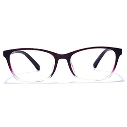 GRAVIATE by Coolwinks E33B6580 Glossy Wine Full Frame Retro Square Eyeglasses for Men and Women