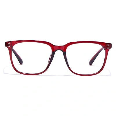 GRAVIATE by Coolwinks E33B7265 Glossy Wine Full Frame Retro Square Eyeglasses for Men and Women