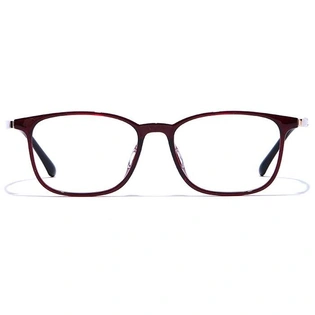 GRAVIATE by Coolwinks E33C7456 Glossy Wine Full Frame Retro Square Eyeglasses for Men and Women