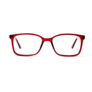 GRAVIATE by Coolwinks E33D5683 Glossy Wine Full Frame Retro Square Eyeglasses for Men and Women