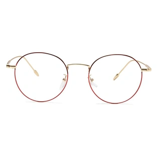 GRAVIATE by Coolwinks E33A6506 Glossy Wine Full Frame Round Eyeglasses for Men and Women