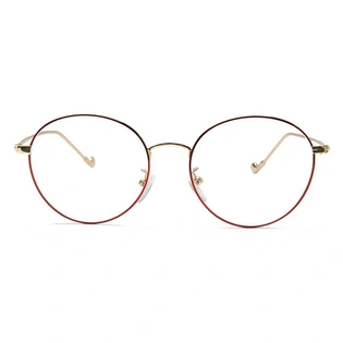 GRAVIATE by Coolwinks E33A6529 Glossy Wine Full Frame Round Eyeglasses for Men and Women