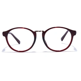 GRAVIATE by Coolwinks E33A7524 Glossy Wine Full Frame Round Eyeglasses for Men and Women