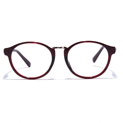 GRAVIATE by Coolwinks E33A7524 Glossy Wine Full Frame Round Eyeglasses for Men and Women