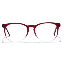 GRAVIATE by Coolwinks E33B7476 Glossy Wine Full Frame Round Eyeglasses for Men and Women