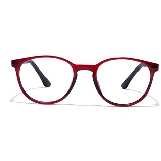 GRAVIATE by Coolwinks E33B7661 Glossy Wine Full Frame Round Eyeglasses for Men and Women