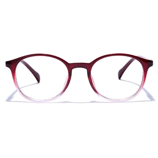 GRAVIATE by Coolwinks E33C7677 Glossy Wine Full Frame Round Eyeglasses for Men and Women