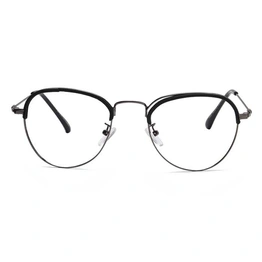 Xstyl by Coolwinks E12A6719 Matte Black Full Frame Clubmaster Eyeglasses for Men and Women