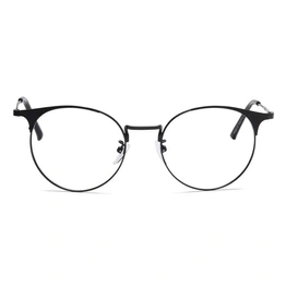 Xstyl by Coolwinks E12B6723 Matte Black Full Frame Clubmaster Eyeglasses for Men and Women