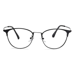 Xstyl by Coolwinks E12B6727 Matte Black Full Frame Clubmaster Eyeglasses for Men and Women