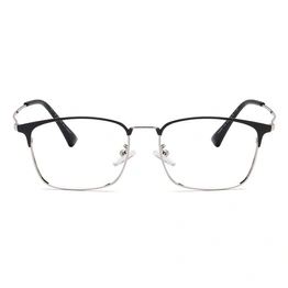 Xstyl by Coolwinks E12A6725 Matte Black Full Frame Retro Square Eyeglasses for Men and Women