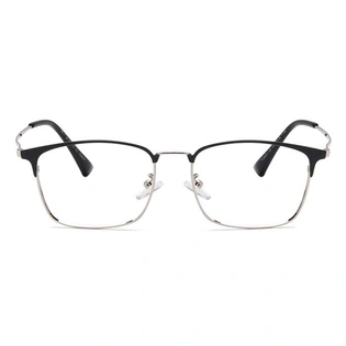 Xstyl by Coolwinks E12A6725 Matte Black Full Frame Retro Square Eyeglasses for Men and Women