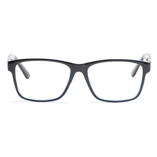 Xstyl by Coolwinks E12A6740 Glossy Black Full Frame Retro Square Eyeglasses for Men and Women