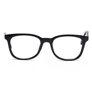 Xstyl by Coolwinks E12A6746 Glossy Black Full Frame Retro Square Eyeglasses for Men and Women