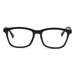 Xstyl by Coolwinks E12A6747 Matte Black Full Frame Retro Square Eyeglasses for Men and Women