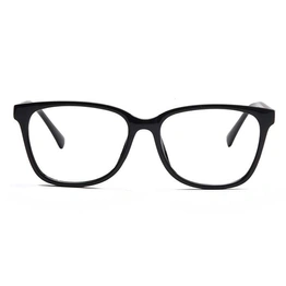 Xstyl by Coolwinks E12A6749 Glossy Black Full Frame Retro Square Eyeglasses for Men and Women