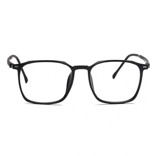 Xstyl by Coolwinks E12A6755 Matte Black Full Frame Retro Square Eyeglasses for Men and Women