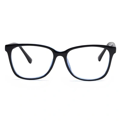 Xstyl by Coolwinks E12B6749 Glossy Black Full Frame Retro Square Eyeglasses for Men and Women