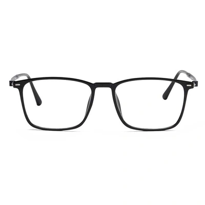 Xstyl by Coolwinks E12C6758 Glossy Black Full Frame Retro Square Eyeglasses for Men and Women