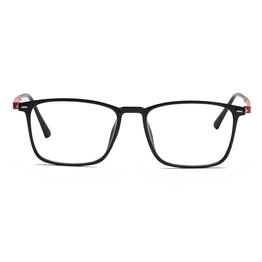 Xstyl by Coolwinks E12C6759 Glossy Black Full Frame Retro Square Eyeglasses for Men and Women