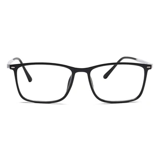 Xstyl by Coolwinks E12C6760 Glossy Black Full Frame Retro Square Eyeglasses for Men and Women