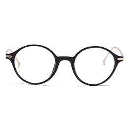 Xstyl by Coolwinks E12A6736 Glossy Black Full Frame Round Eyeglasses for Men and Women