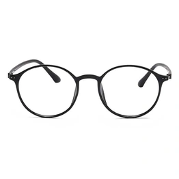 Xstyl by Coolwinks E12A6767 Glossy Black Full Frame Round Eyeglasses for Men and Women