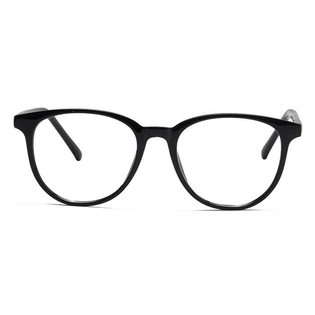 Xstyl by Coolwinks E12B6714 Glossy Black Full Frame Round Eyeglasses for Men and Women